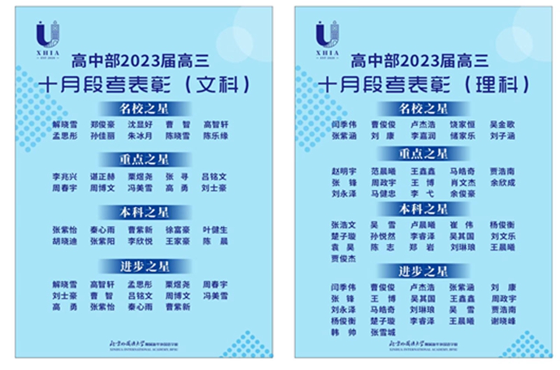 高三｜青春正当时，不负凌云志 ——高三10月段考表彰